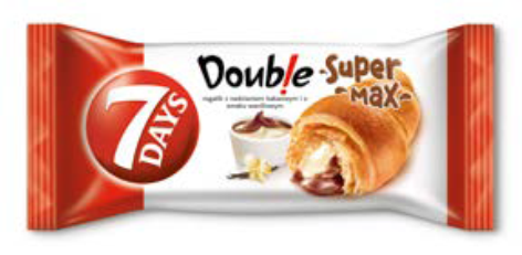 Rogal wanilia/kakao Double 7days 110g esklep.polomarket.pl