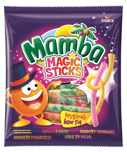 Guma rozpuszczalna Magic Sticks Mamba 140g esklep.polomarket.pl