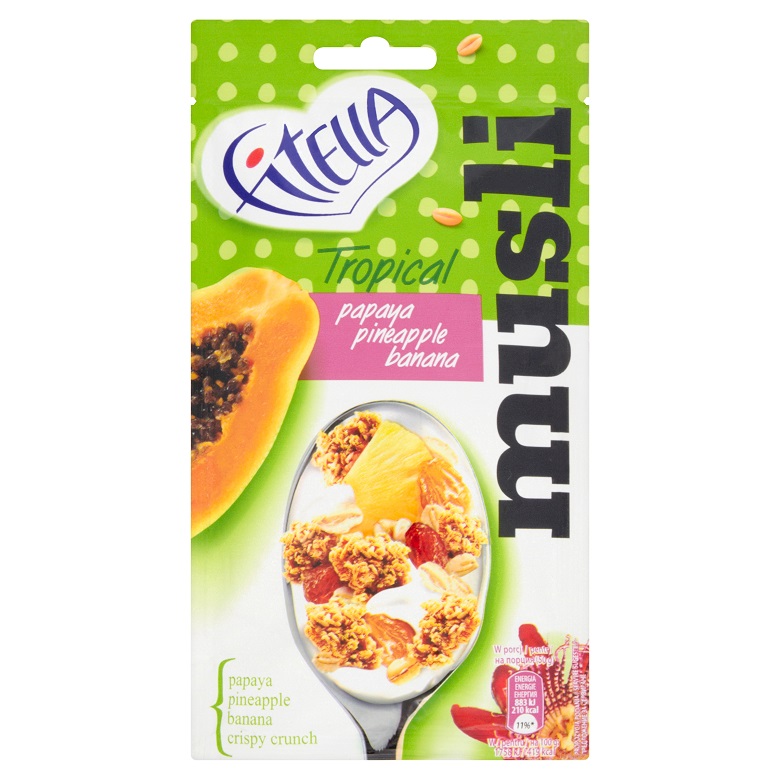 Musli Tropic Papaja Ananas Banan Fitella 50g