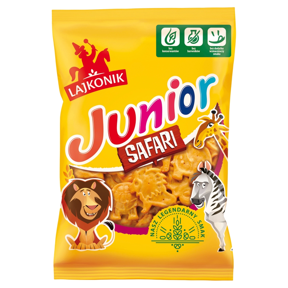 Krakersy Safari Junior Lajkonik 125g esklep.polomarket.pl