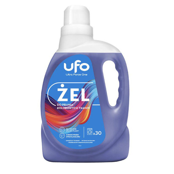 UFO żel do prania kolorowych tkanin 1L 30pr