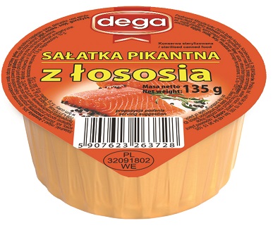 Sałatka pikantna z łososia 135g