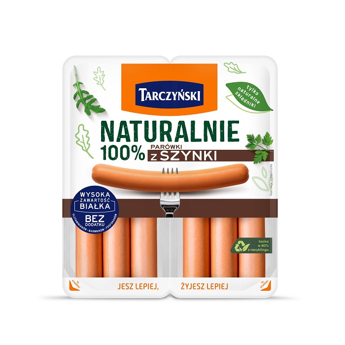 Naturalnie Parówki 100% z Szynki 200g Tarczyński esklep.polomarket.pl