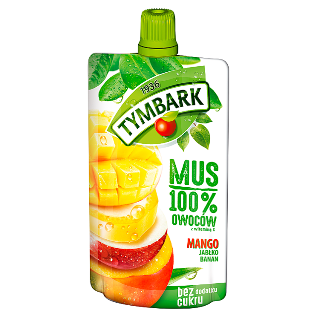 Mus mango-jabłko-banan Tymbark 120g esklep.polomarket.pl