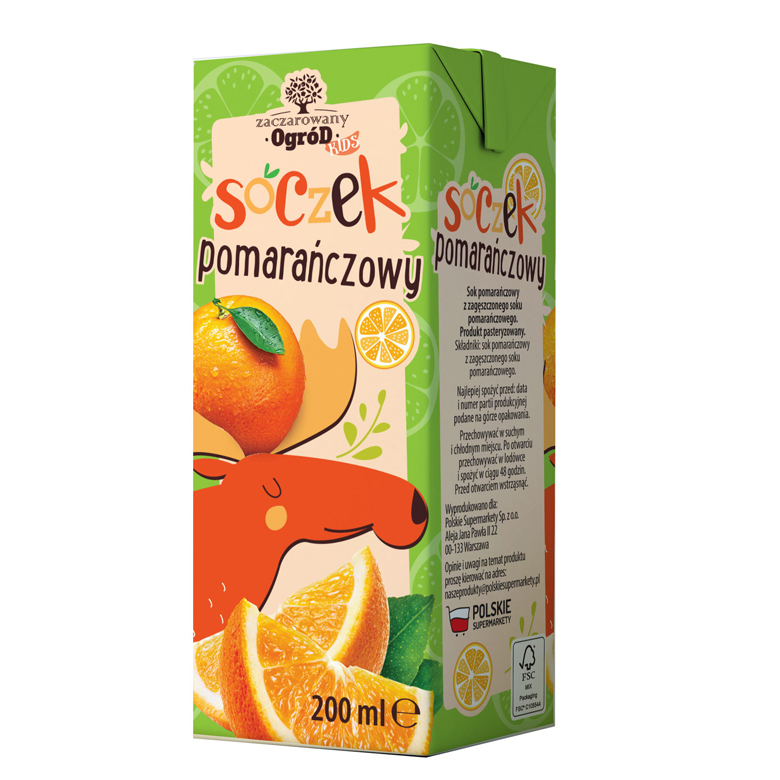 Sok pomarańczowy  Zaczarowany Ogród 200ml