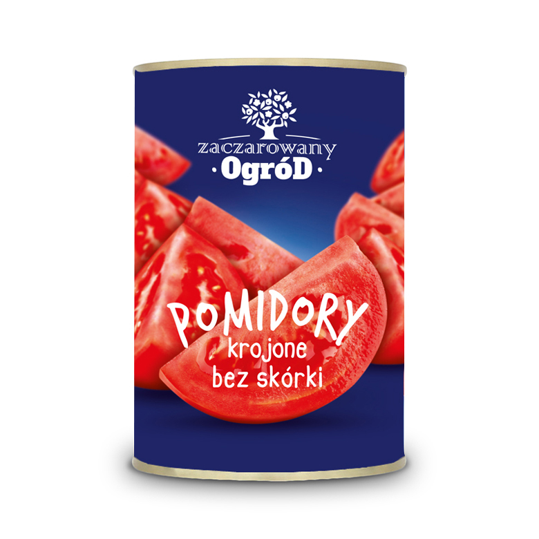 Pomidory bez skóry krojone Zaczarowany Ogród 400g