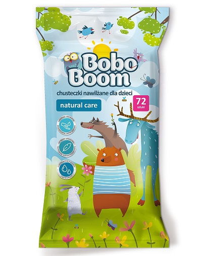Chusteczki nawilżane dla dzieci Bobo Boom 72szt