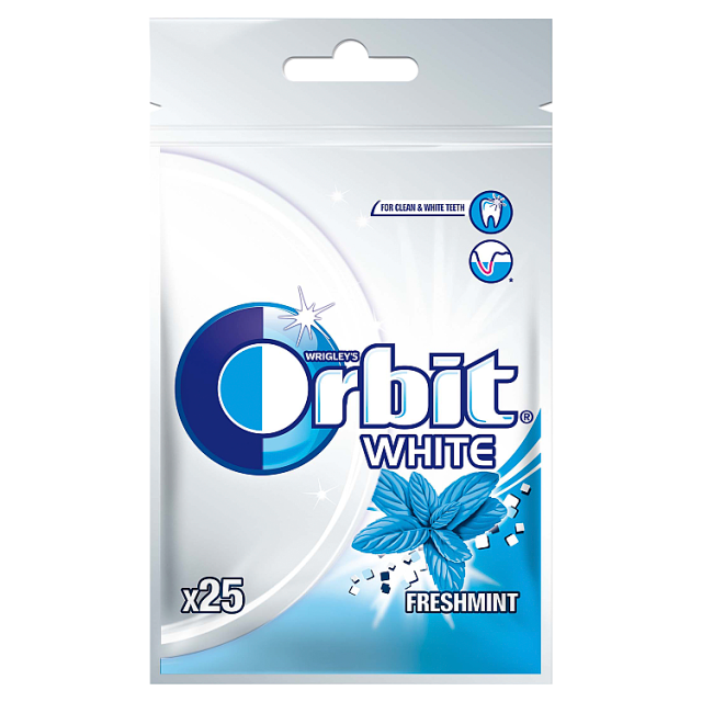 Guma White fresh mint   Orbit 35g esklep.polomarket.pl