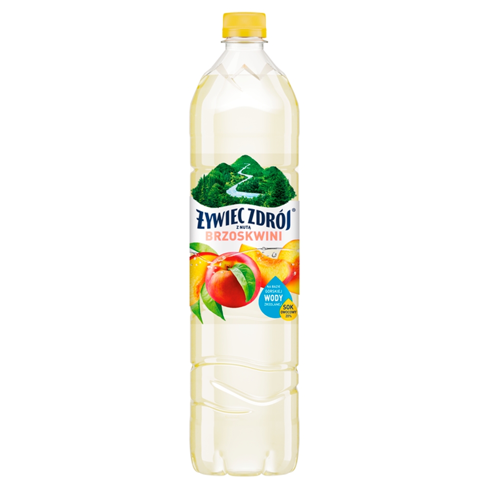 Napój Z Nutą Brzoskiwi z sokiem Żywiec Zdrój 1,2l esklep.polomarket.pl