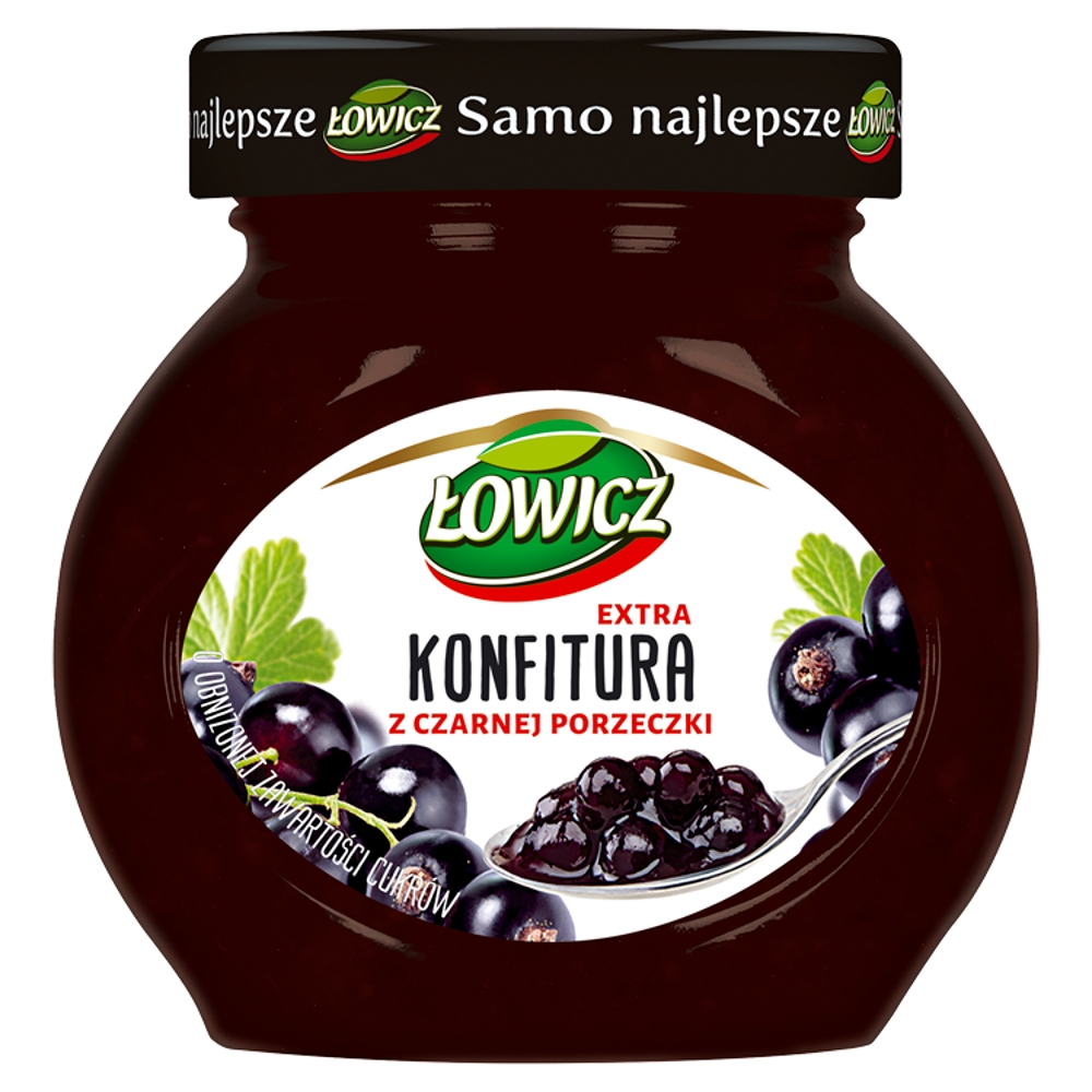 Konfitura Łowicz czarna porzeczka 240g esklep.polomarket.pl