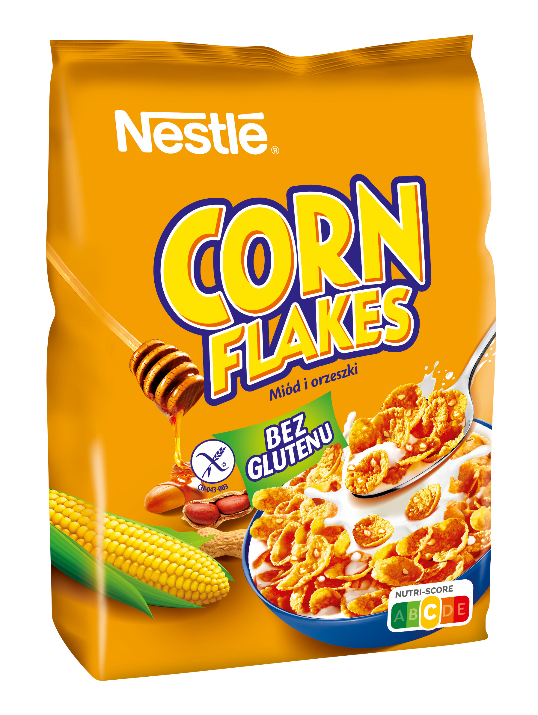Płatki  Miód Nestle/Corn Flakes 450g esklep.polomarket.pl