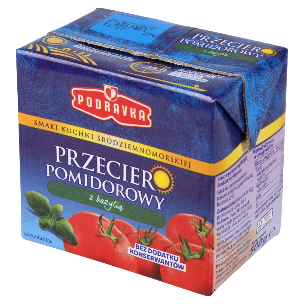Przecier pomidorowy z bazylią 500g esklep.polomarket.pl