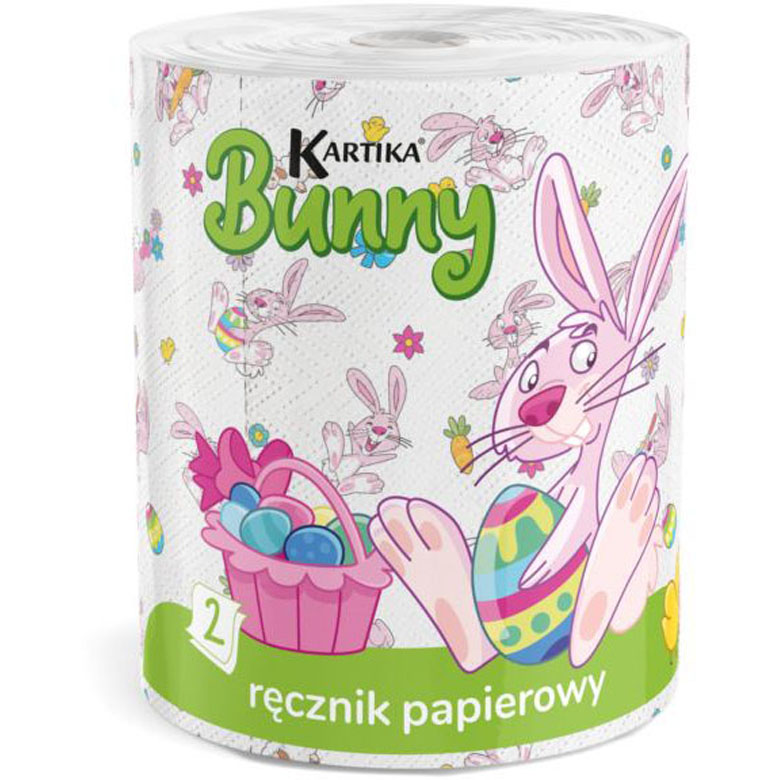 Ręcznik papierowy Bunny 2 warstwyKartika 1szt esklep.polomarket.pl