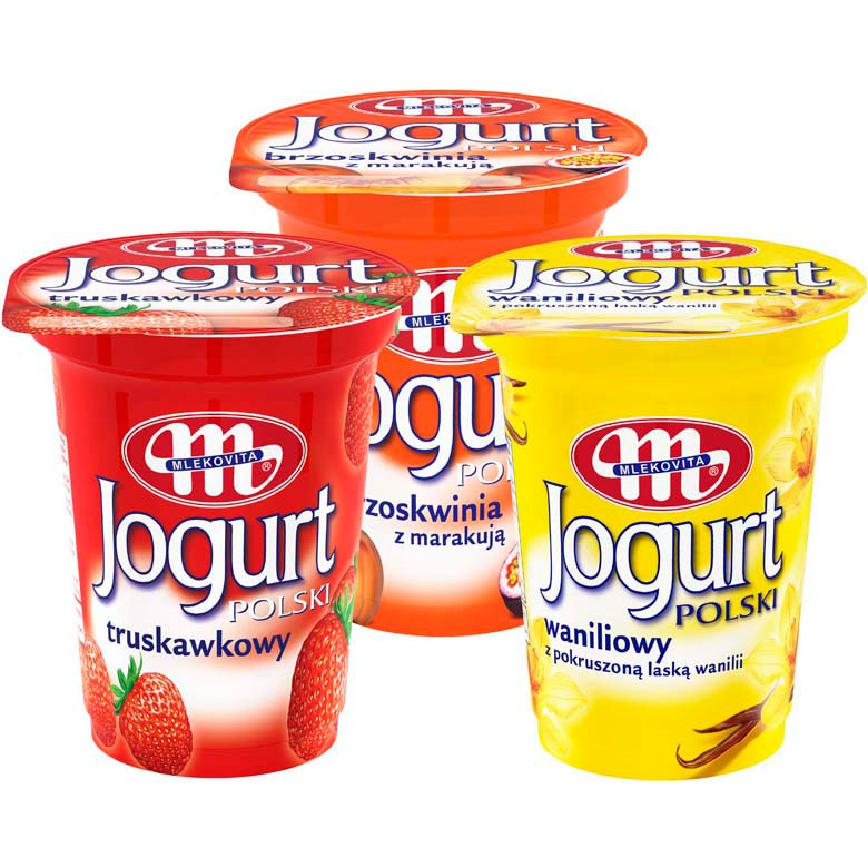 Jogurt Mlekovita Polski tr.brz.sort 350g esklep.polomarket.pl