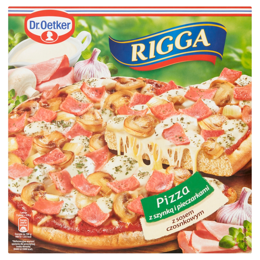 Pizza Rigga z szynką i pieczarkami 270g