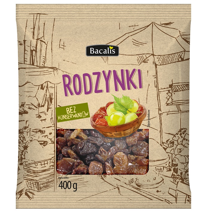 Rodzynki  sułtańskie  Bacalis  400g
