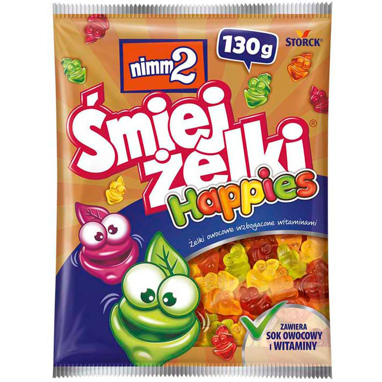Żelki Śmiejżelki Happies 130g esklep.polomarket.pl