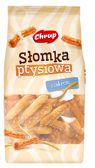 Chrup słomka ptysiowa z cukrem 125g