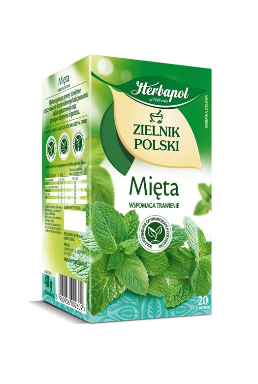 Herbatka mięta Zielnik Polski Herbapol 20tb esklep.polomarket.pl