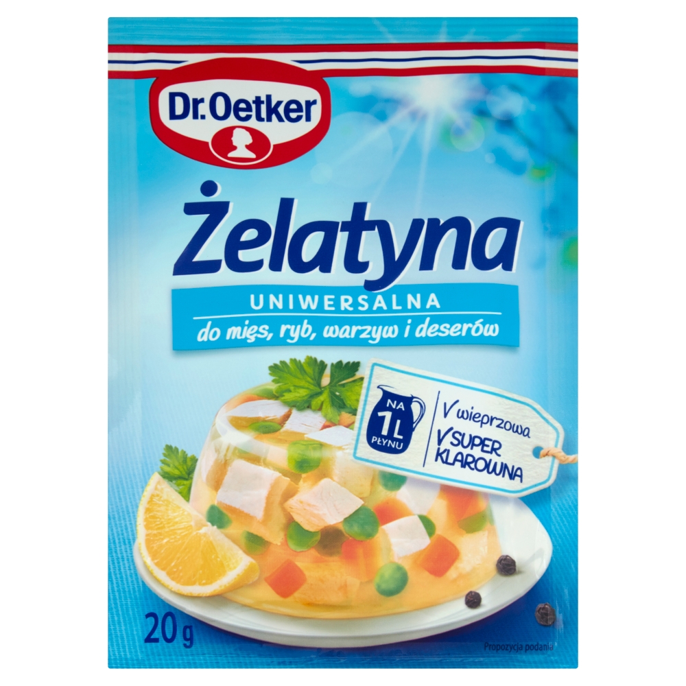 Żelatyna spożywcza DrOetker 20g esklep.polomarket.pl