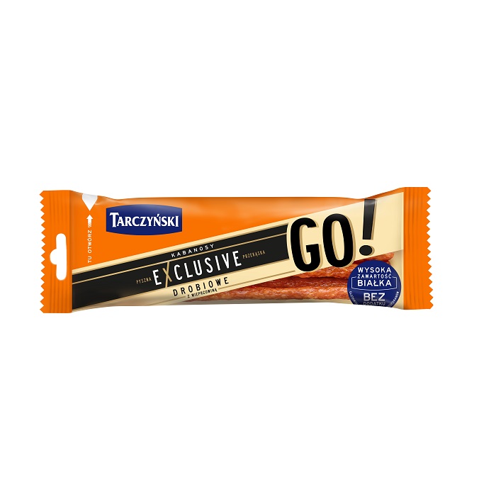 Kabanos Exclusive Drobiowy GO 50g esklep.polomarket.pl