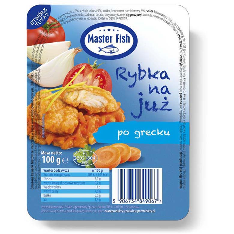 Rybka na już po grecku  Master Fish 100g