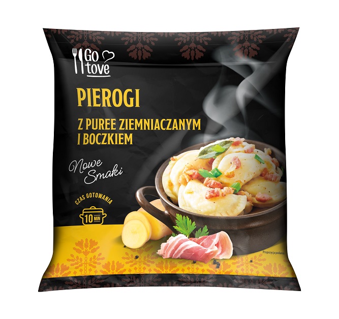 GoTove pierogi z puree ziemniaczanym i boczkiem