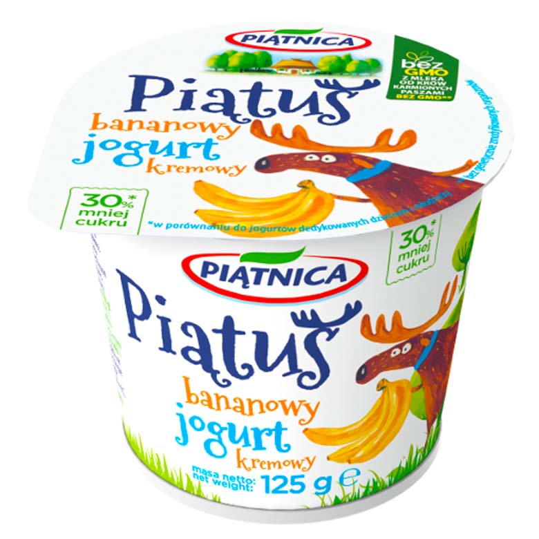 Jogurt Piątnica Piątuś mix 125g esklep.polomarket.pl