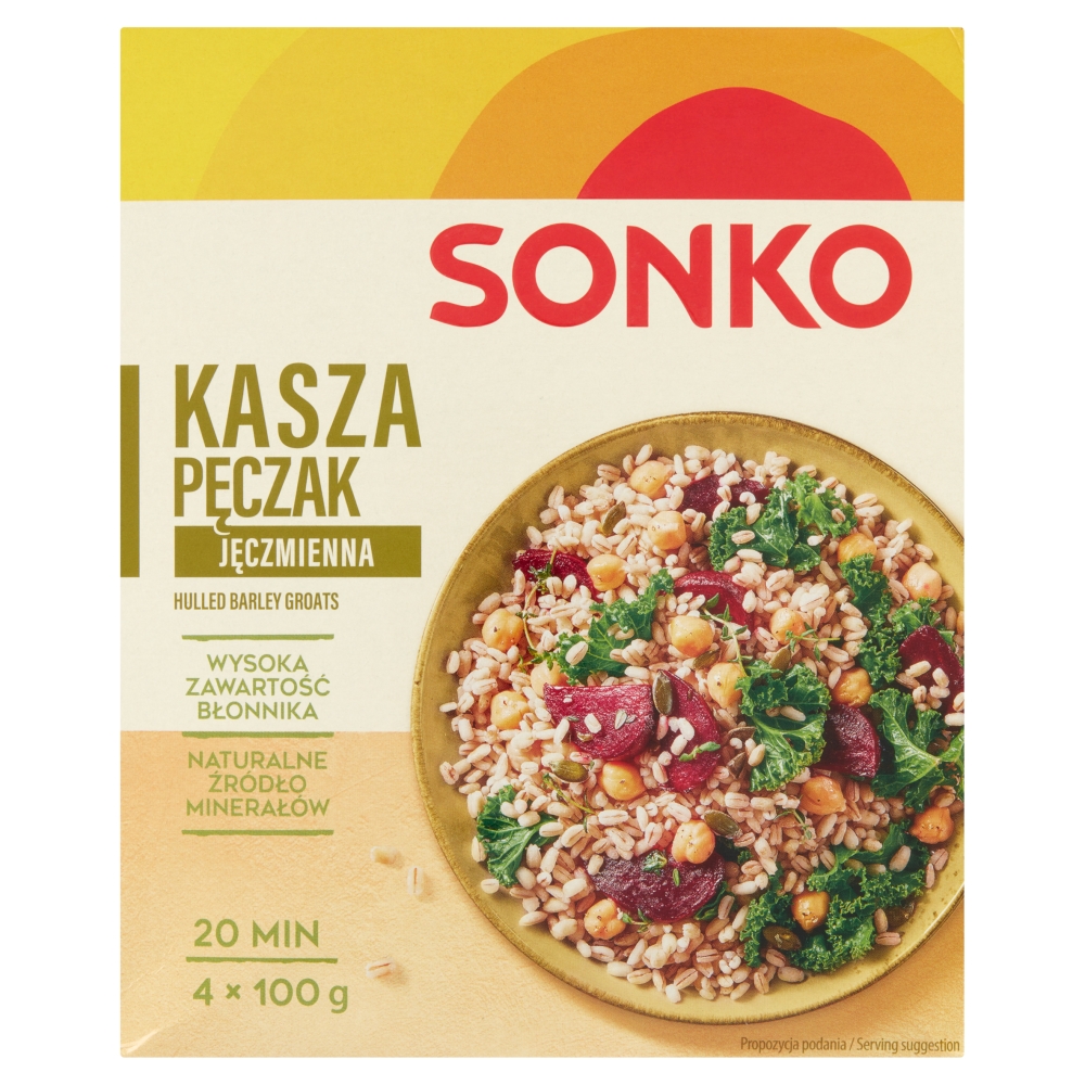 Kasza jęczmienna pęczak Sonko 4x100g