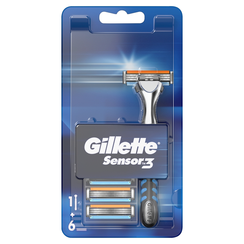 Maszynka Sensor 3 + 6 wkładów Gillette esklep.polomarket.pl