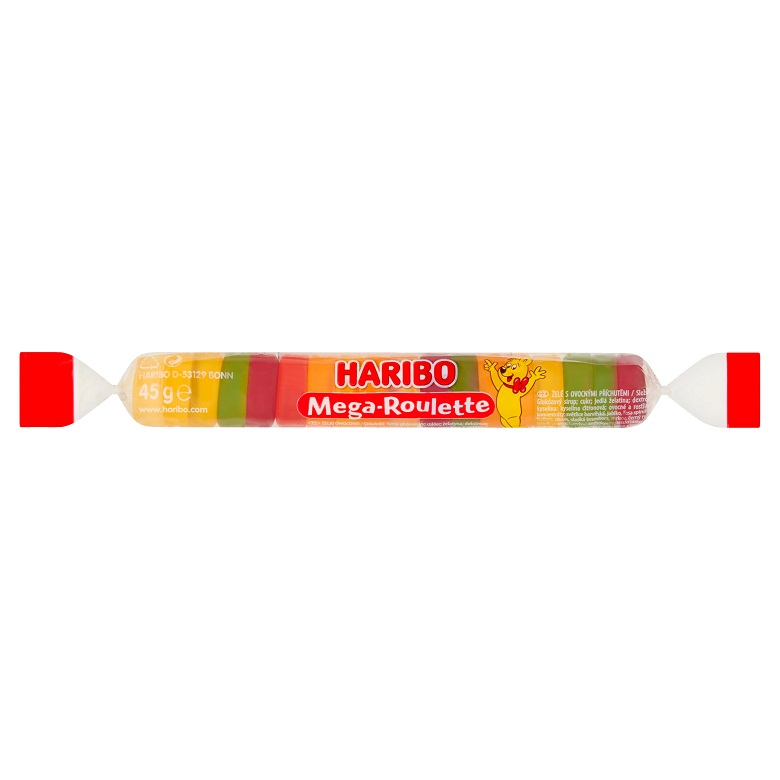 Żelki owocowe Mega Roulette Haribo 45g