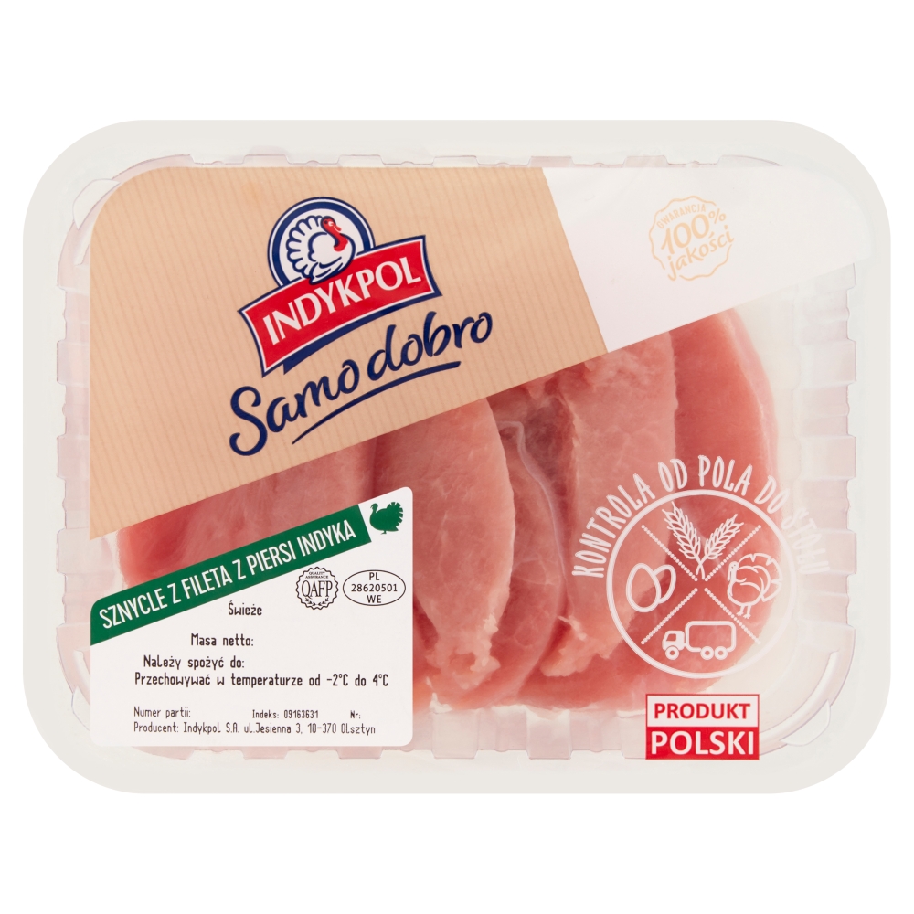 Sznycle z fileta z piersi indyka 360g esklep.polomarket.pl
