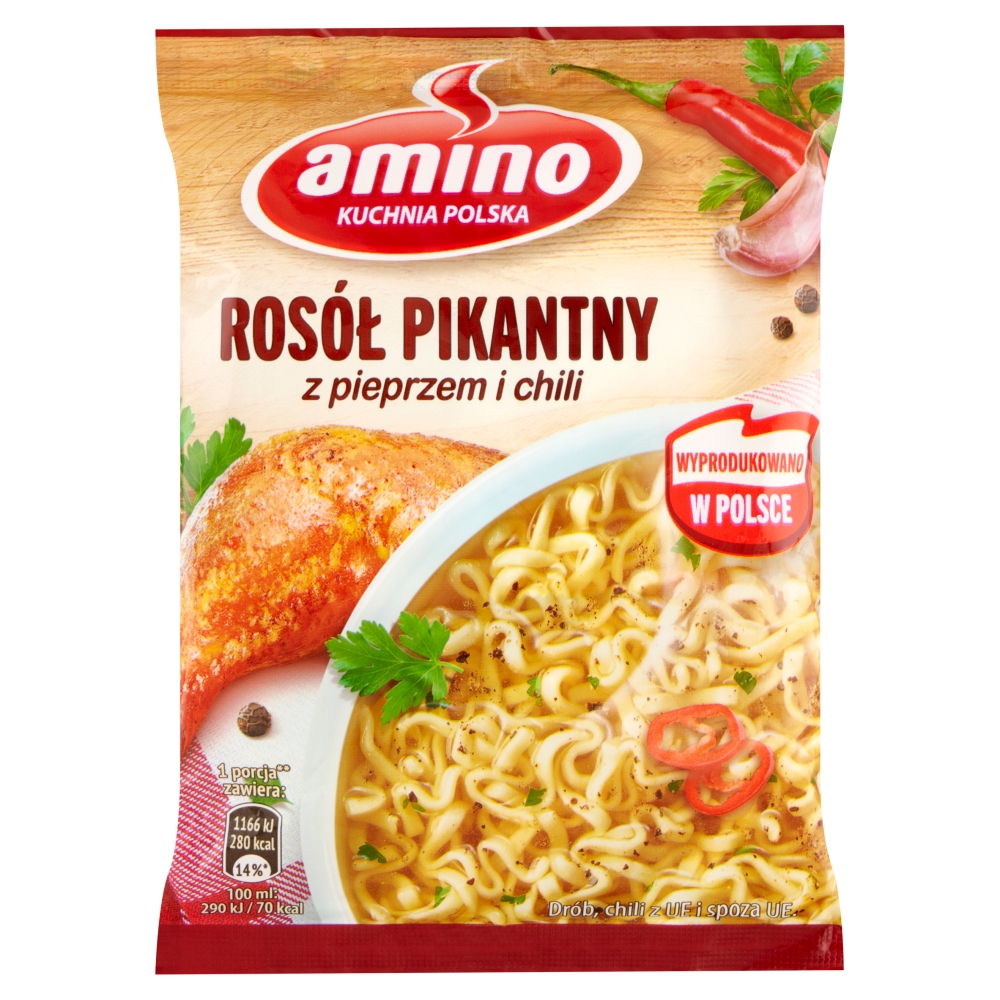 Zupa Nudle Rosół Pikantny Amino 58g