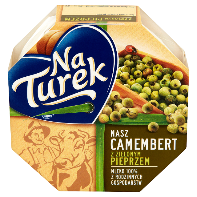 Ser Camembert z zielonym pieprzem  Turek 120g