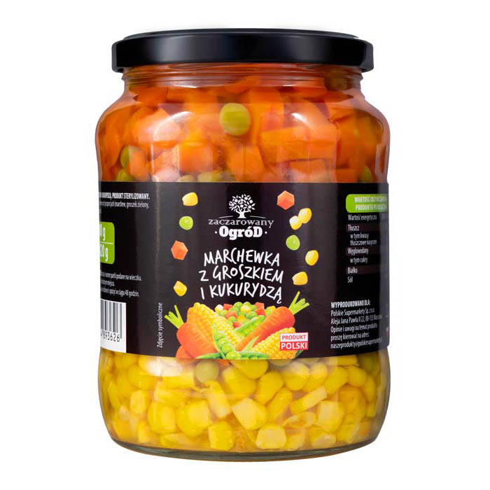 Zaczarowany Ogród Groszek z marchewką i kukurydzą 700/420g