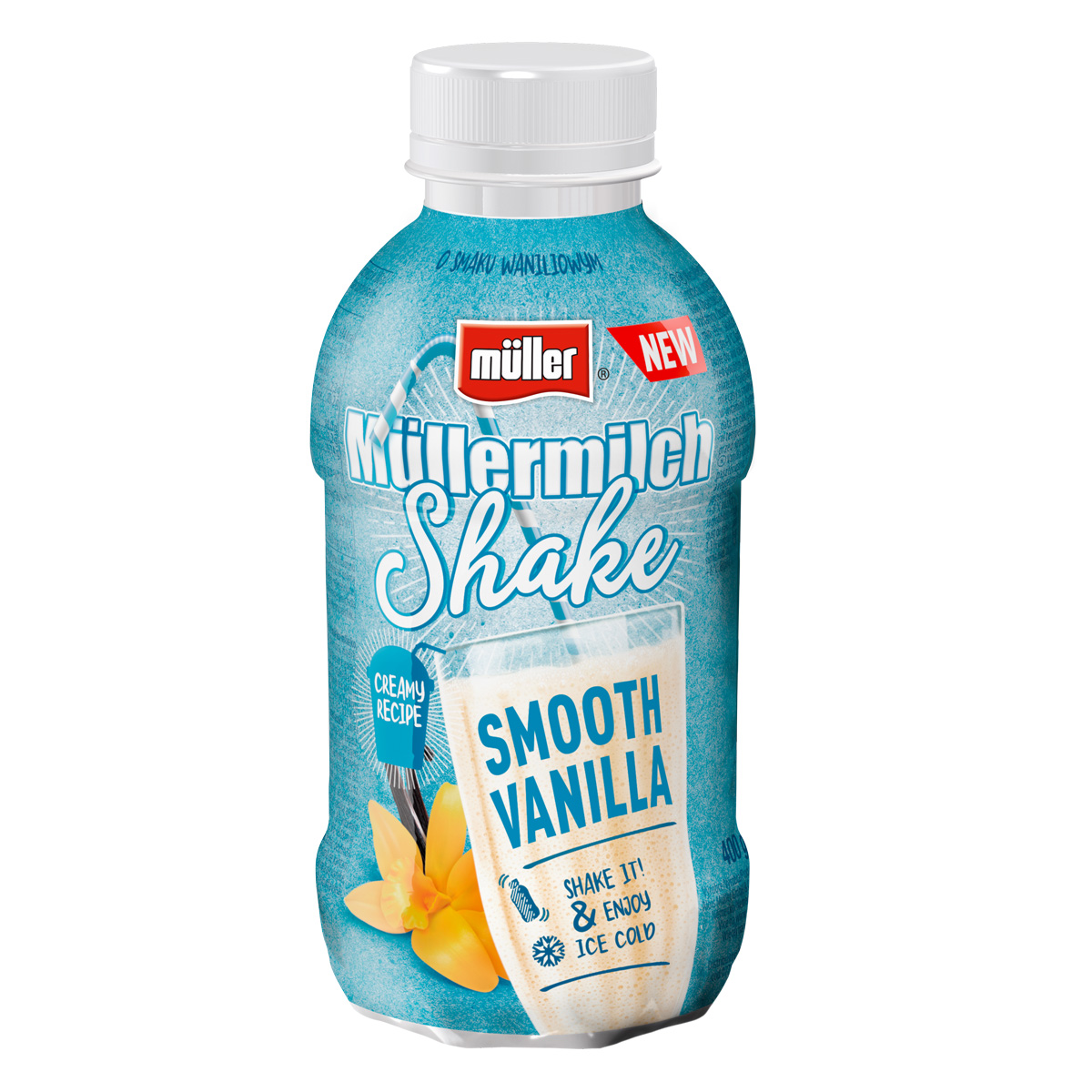 Napój Mullermilch Shake Wanilia 400g esklep.polomarket.pl