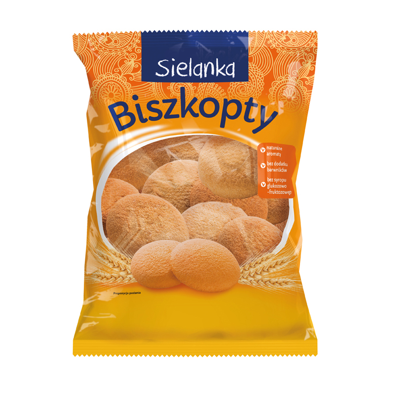 Biszkopty okrągłe Sielanka 250g