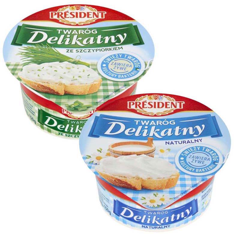 Twaróg President delikatny mix 150g