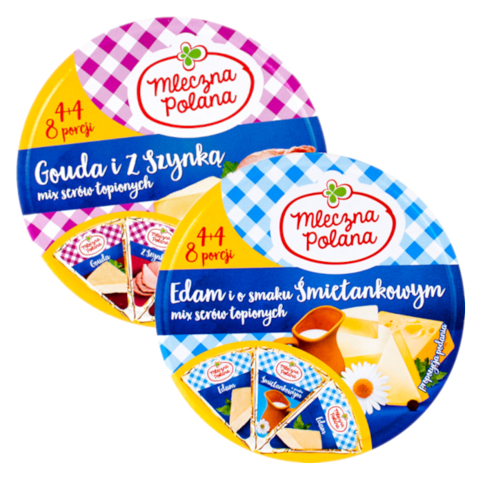 Mleczna Polana ser topiony w krążku sort.140g