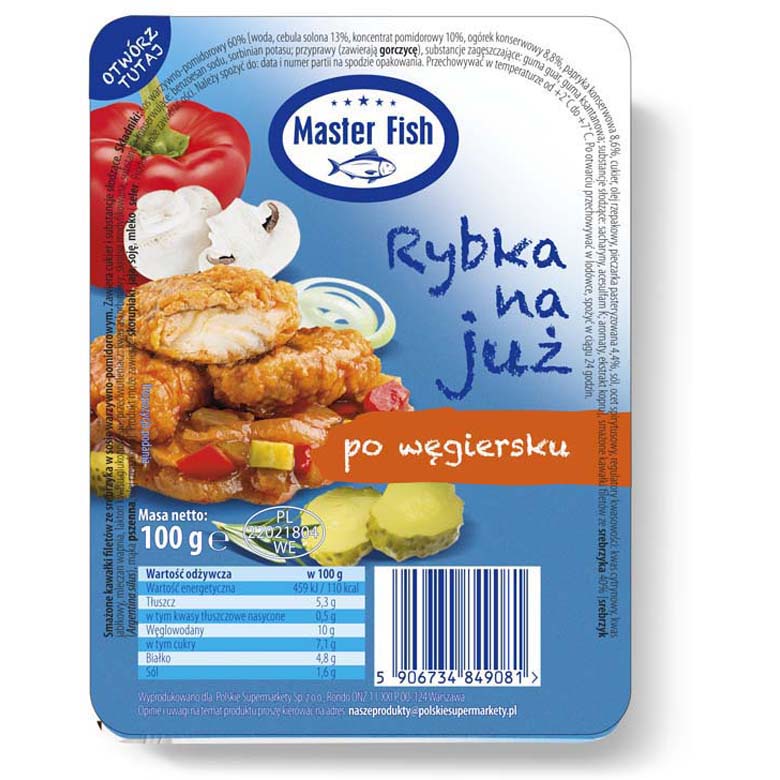 Rybka na już po węgiersku  Master Fish 100g