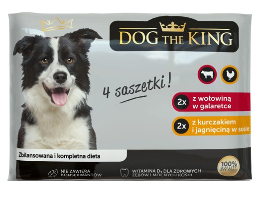 Saszetka dla psa Dog The King 4x100g