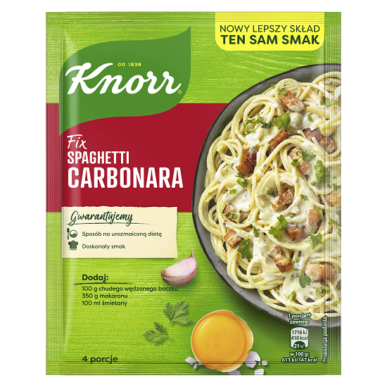Fix Spaghetti Carbonara Knorr 38g esklep.polomarket.pl