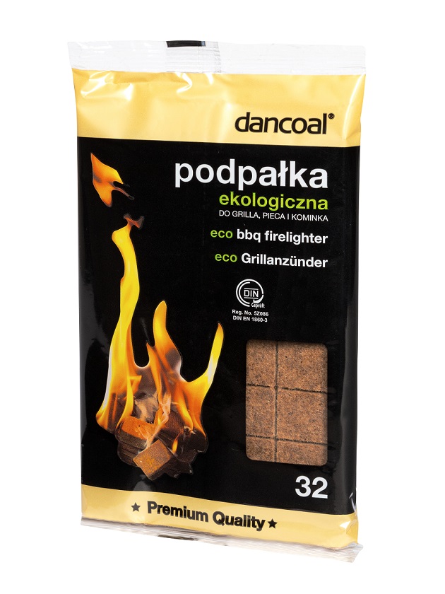 DANCOAL Podpałka ekologiczna do grilla, pieca i kominka 32 szt.