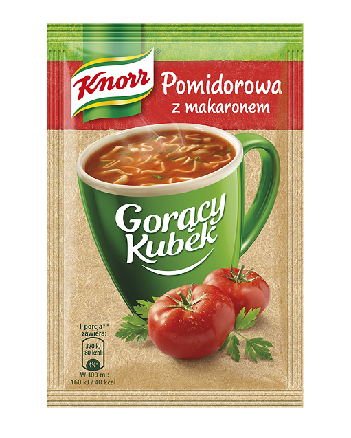Zupa pomidorowa z makaronem Gorący kubek 19g esklep.polomarket.pl