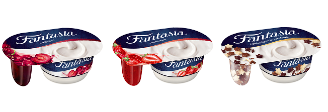 Jogurt truskawka/wiśnia/gwiazdki w czekoladzie mix Fantasia 102/118g esklep.polomarket.pl