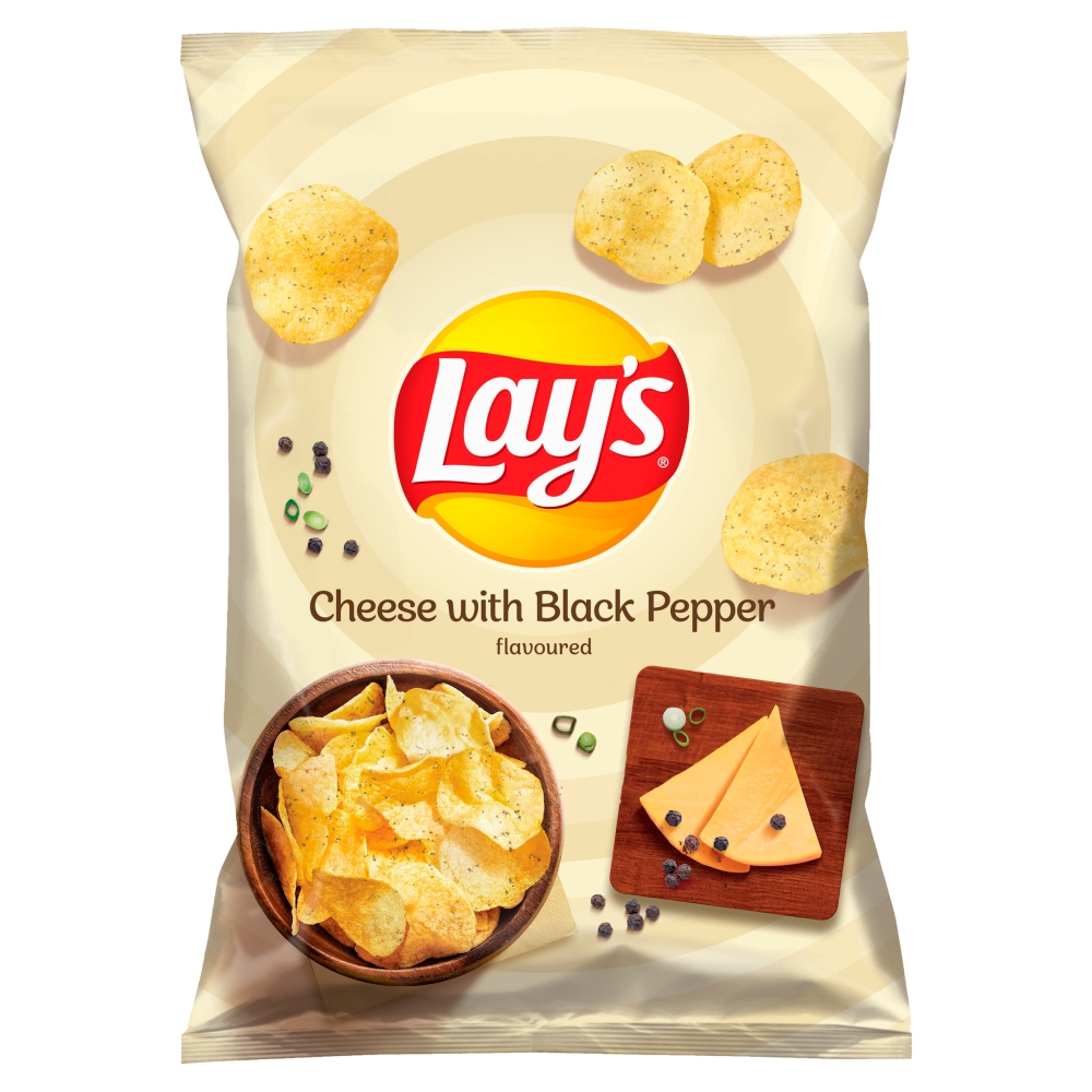 Chipsy Cheese&Black Pepper Lays 130g
