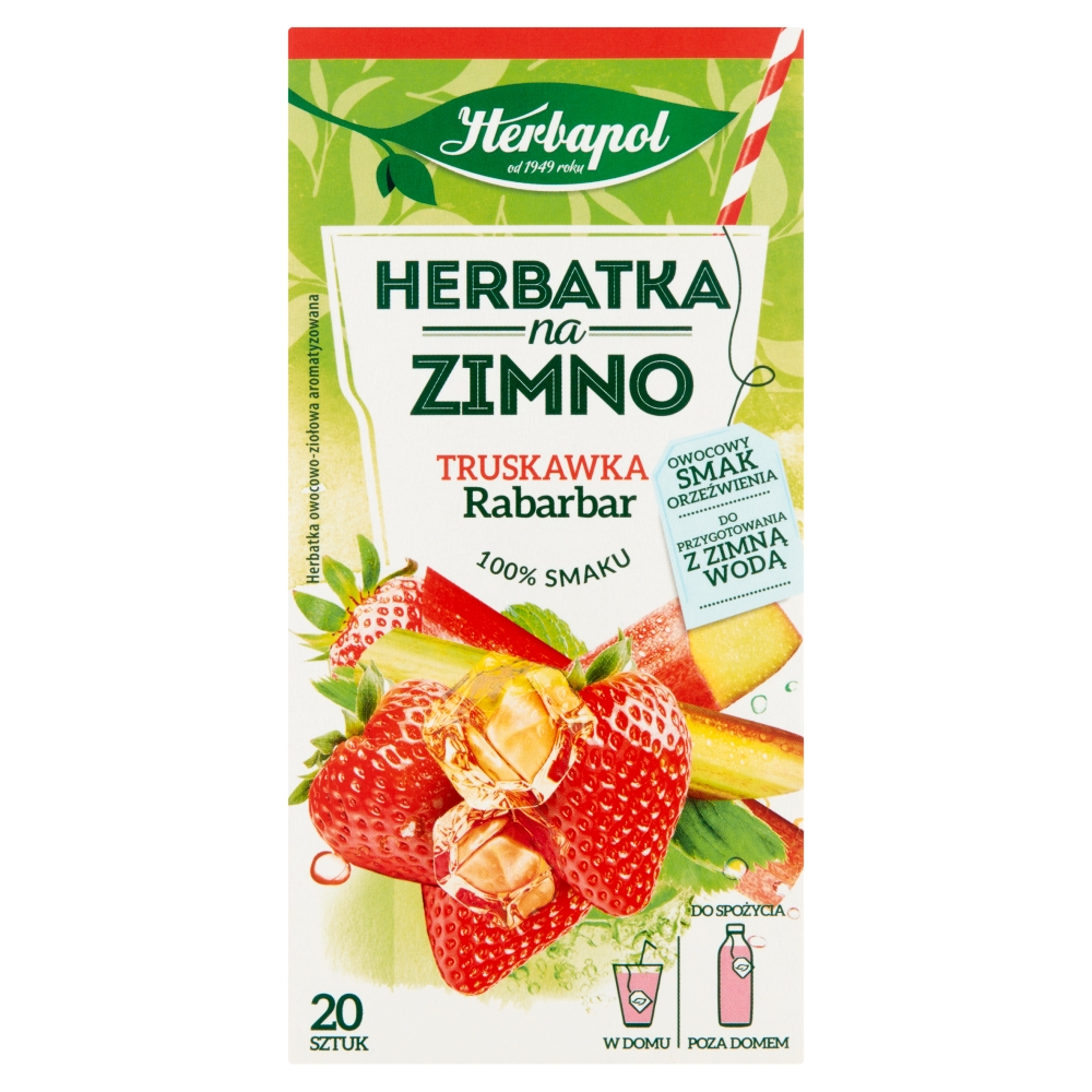 Herbatka na Zimno truskawka-rabarbar Herbapol 20tb esklep.polomarket.pl