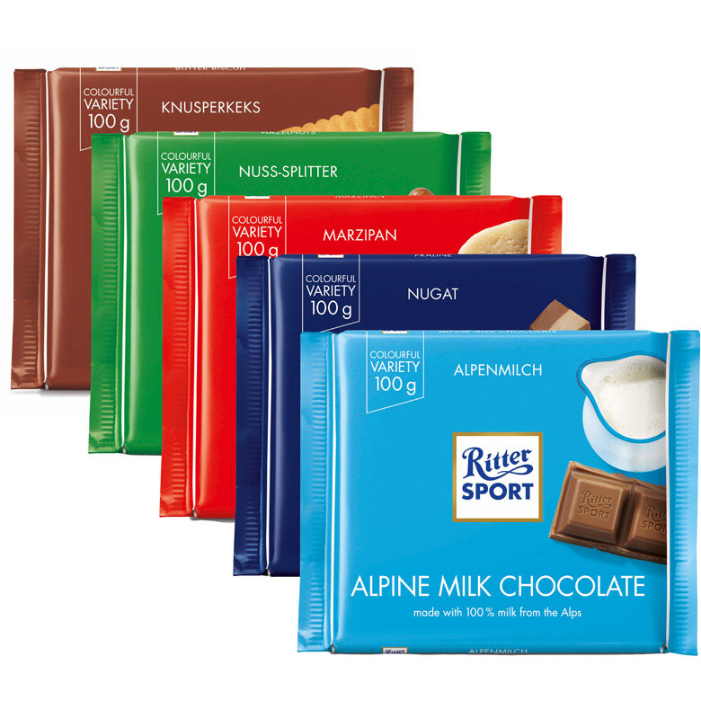 Czekolada Ritter Sport mix 100g esklep.polomarket.pl