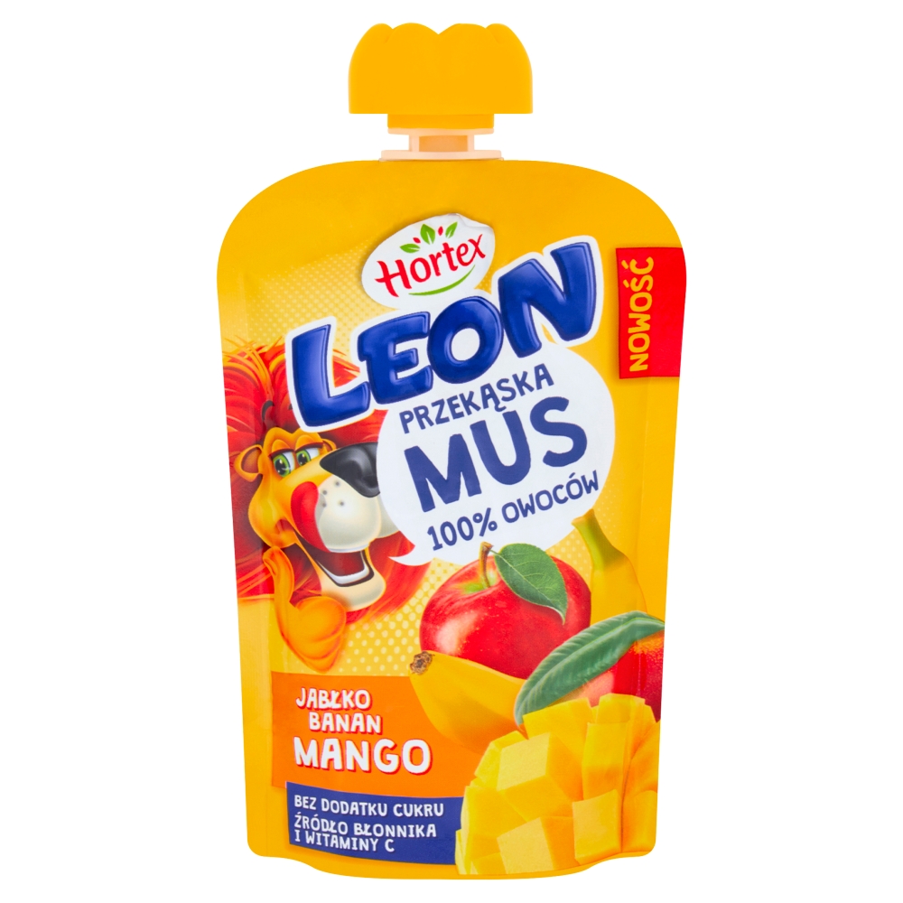 Mus owocowy Leon jabłko-banan-mago 100g