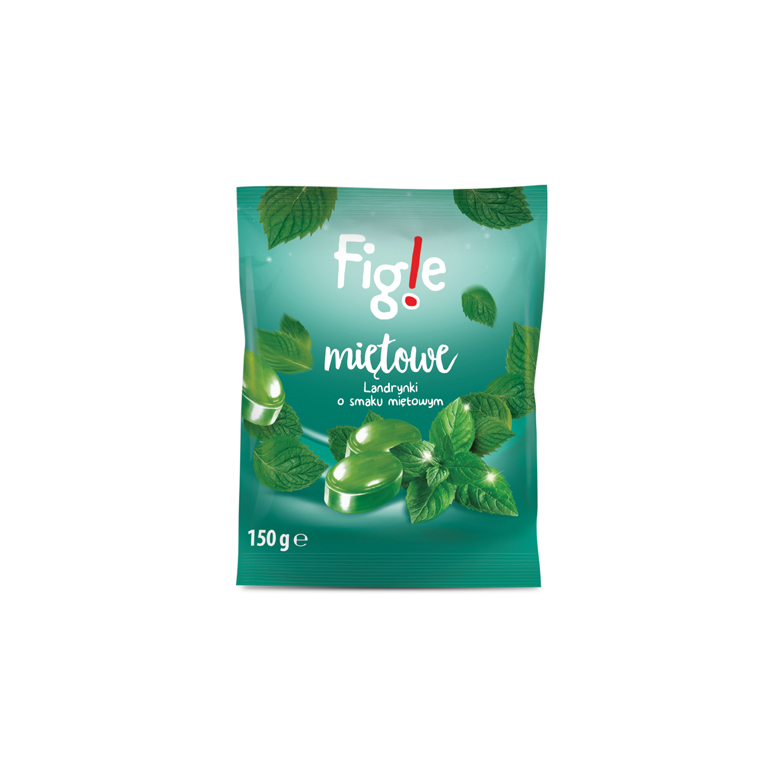 Landrynki o smaku miętowym Figle 150g